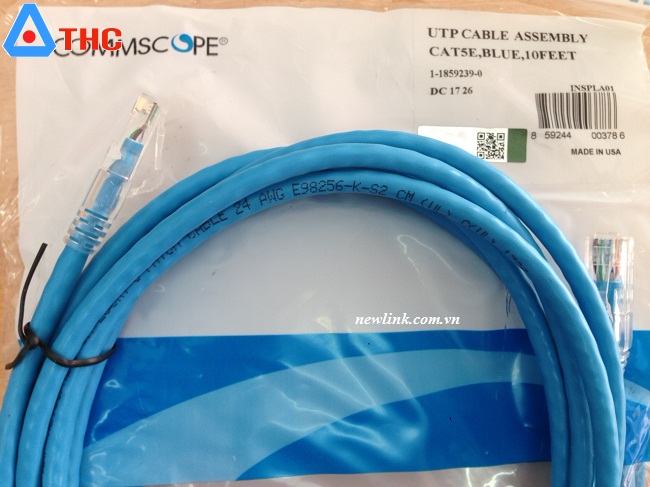 Dây nhẩy Patch cord Commscope cat5 dài 3m